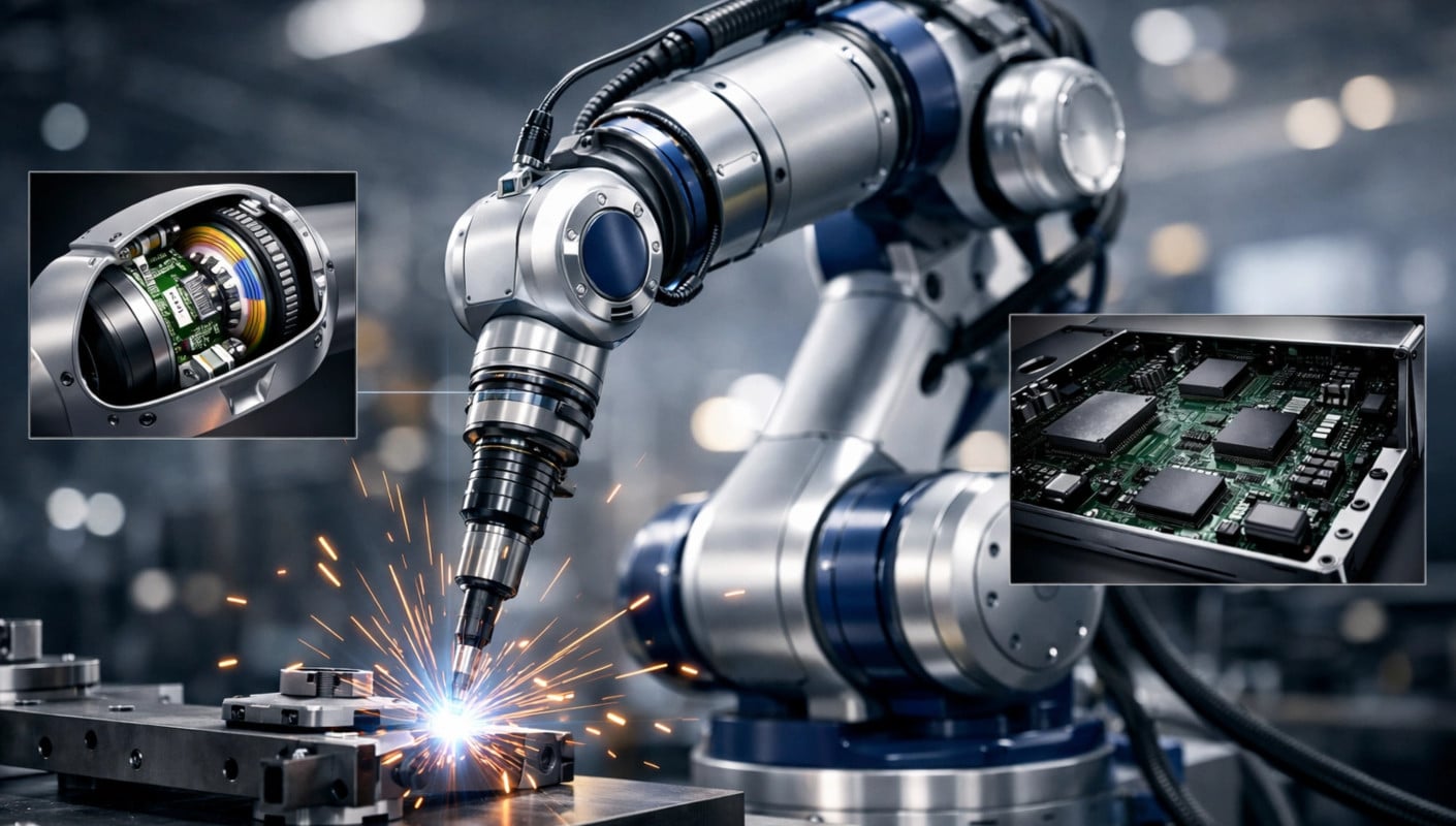 Enhancing Industrial Robot Precision: The Role of Integrated Circuits and High-Speed Sensors in Multi-Axis Control Systems