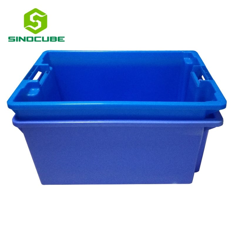 Semi Closed Style Customizable Logo Heavy Duty Logistics Nest Turnover Crate Suitcase Solid Box Style for Storage