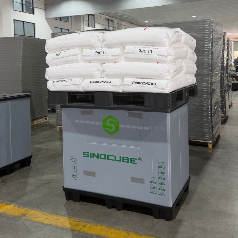 Test voor stapelbelasting van PP-palletsleeveboxen | Bewezen betrouwbare bouwkwaliteit