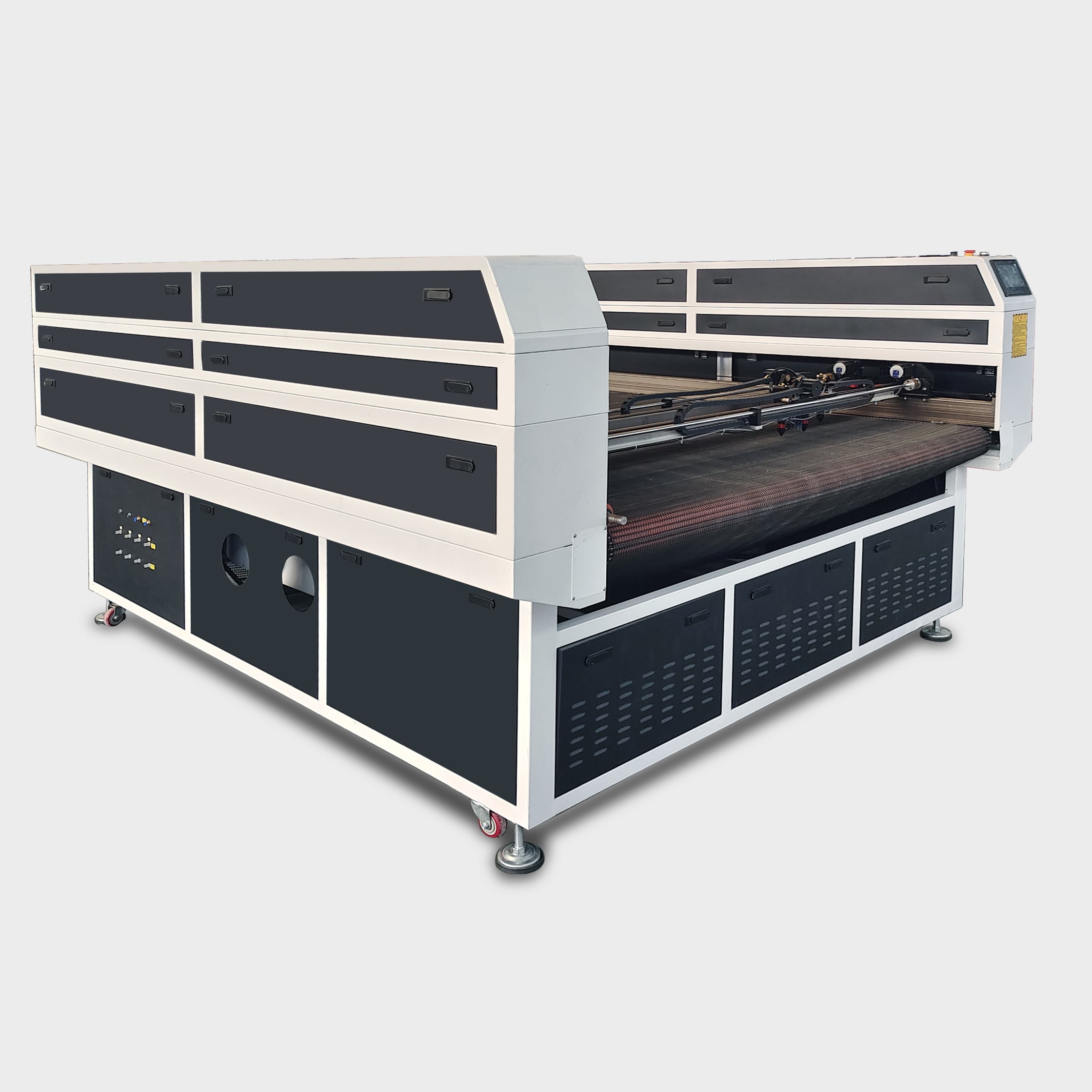 1820 CCD Laser Cutter with 4 Heads Dual Gantry Auto Feed