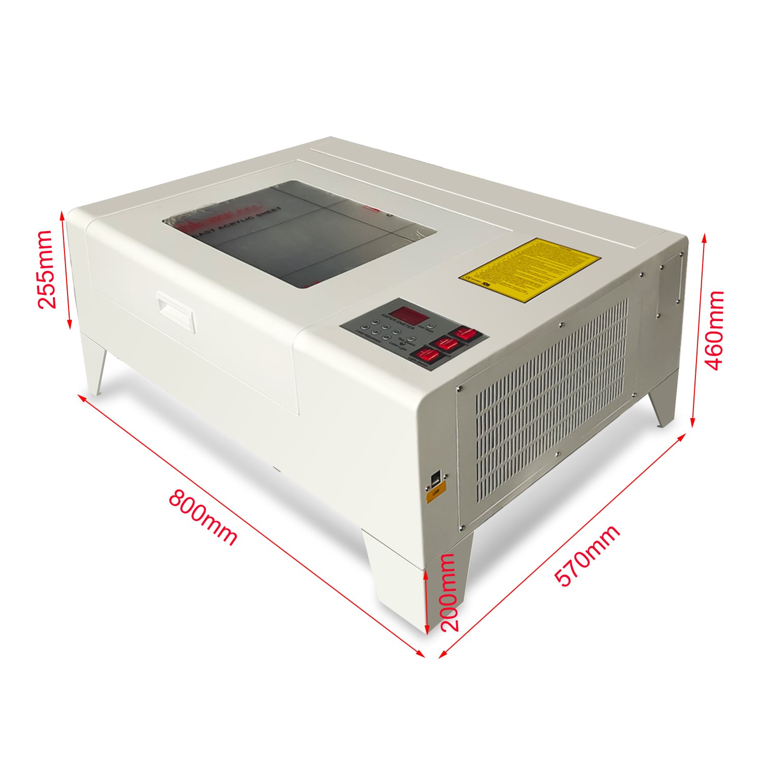 320 CO2 Laser Engraver 40W 50W CNC Mini Lifting Laser Machine