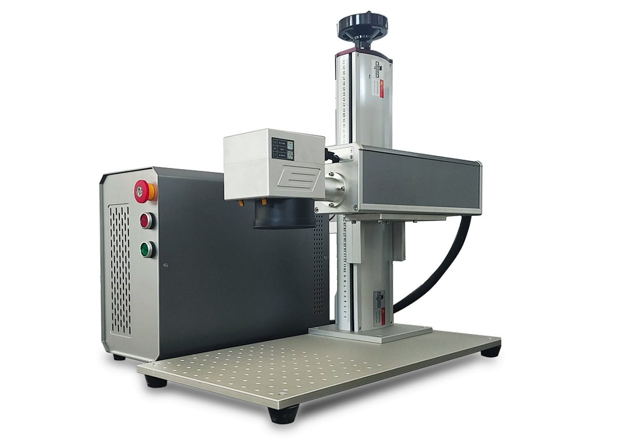 Split Fiber Laser Marker for Metal with High-Speed Engraving
