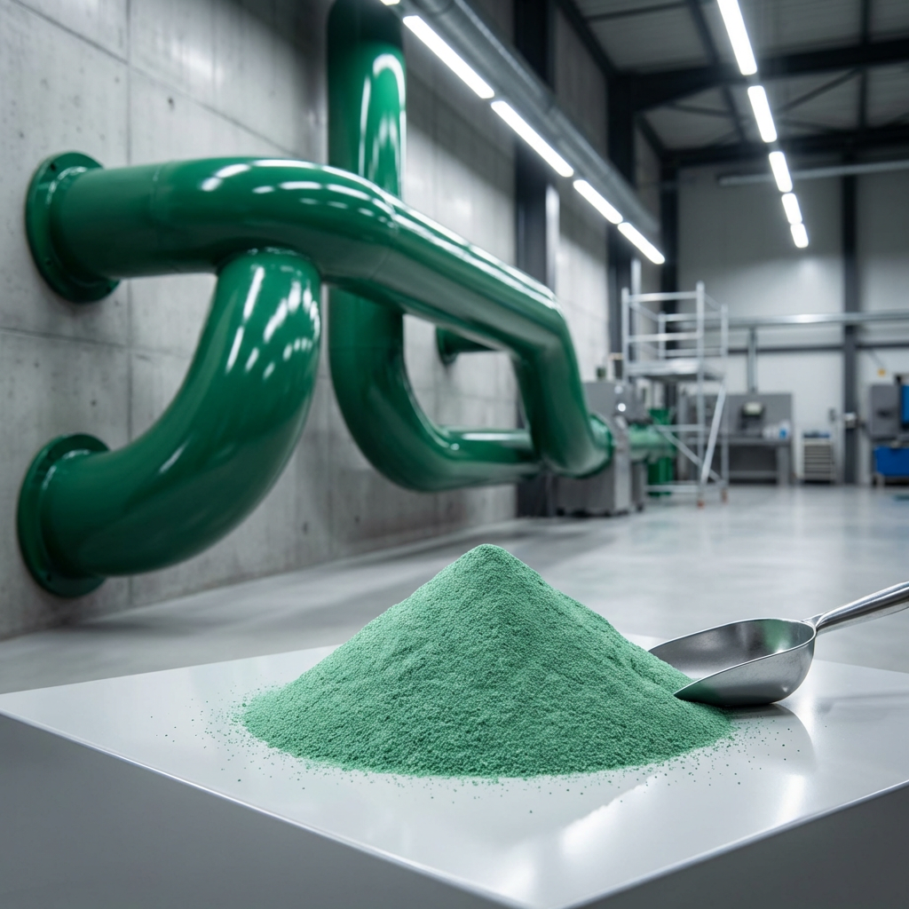 Epoxy powder coating for drinking water pipelines