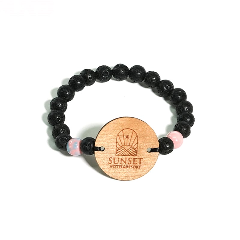 RFID Lava Stone Wooden Beaded Bracelets