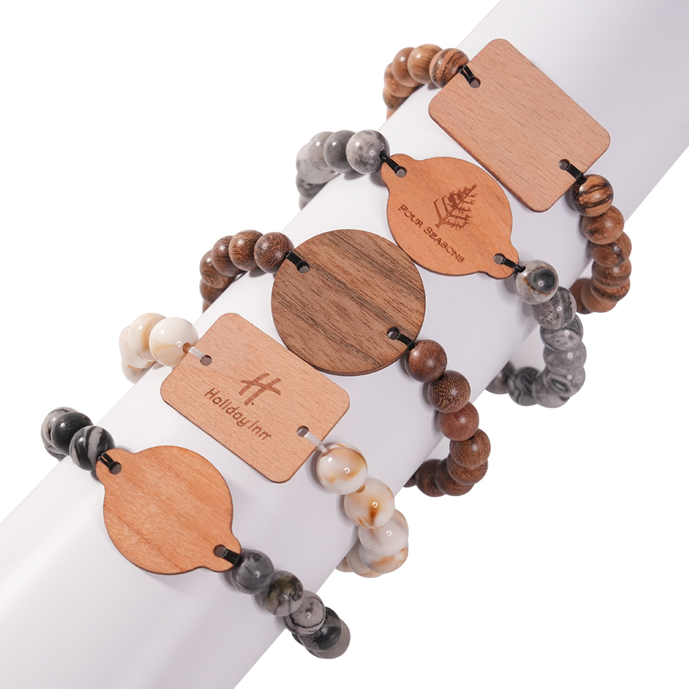 RFID Wooden Beaded Bracelet