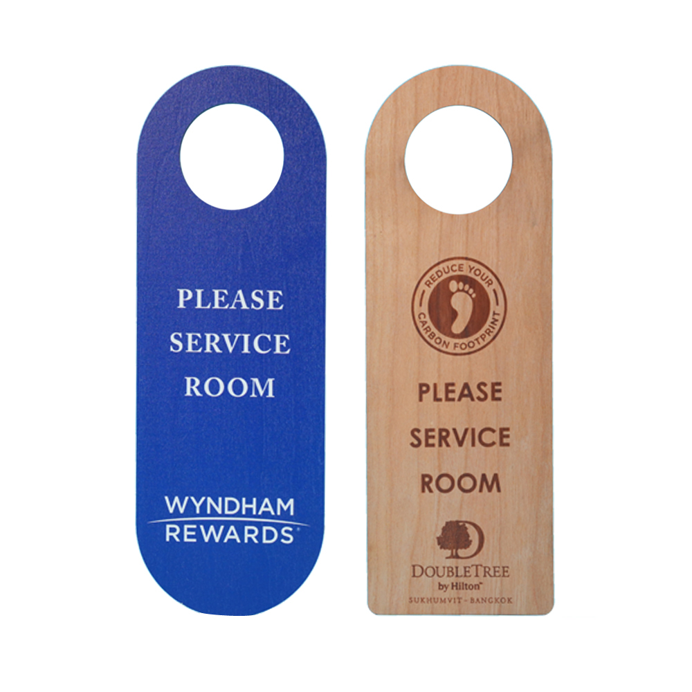 Do Not Disturb Wooden Door Hanger For Hotel