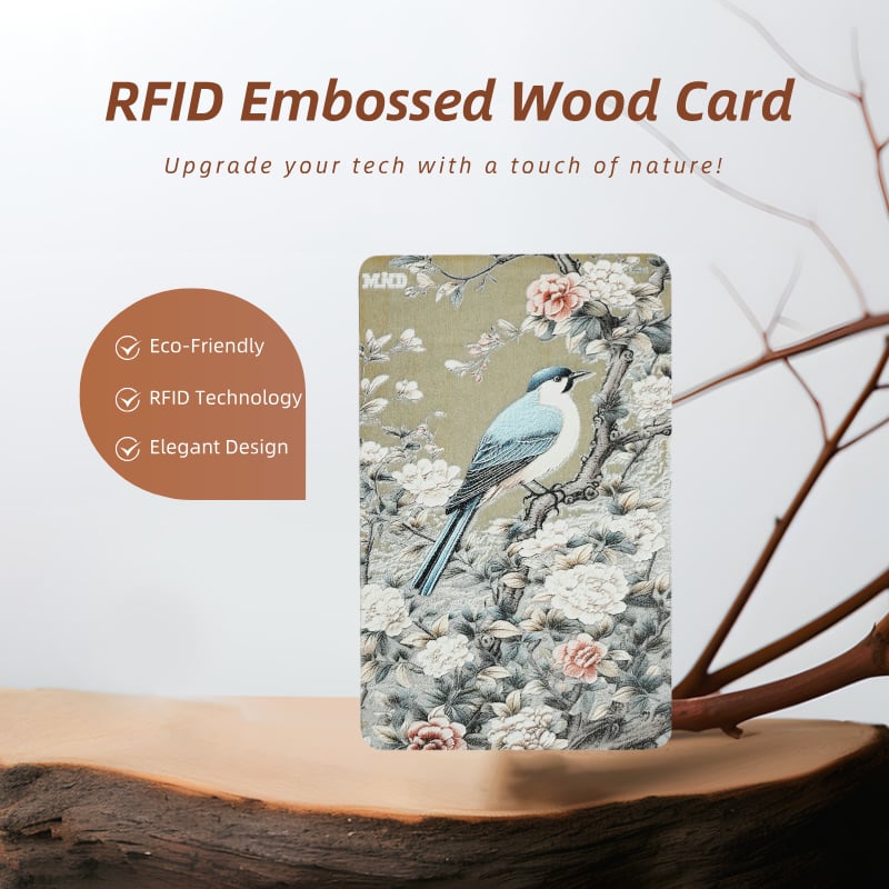 3D Relief RFID Wooden Card