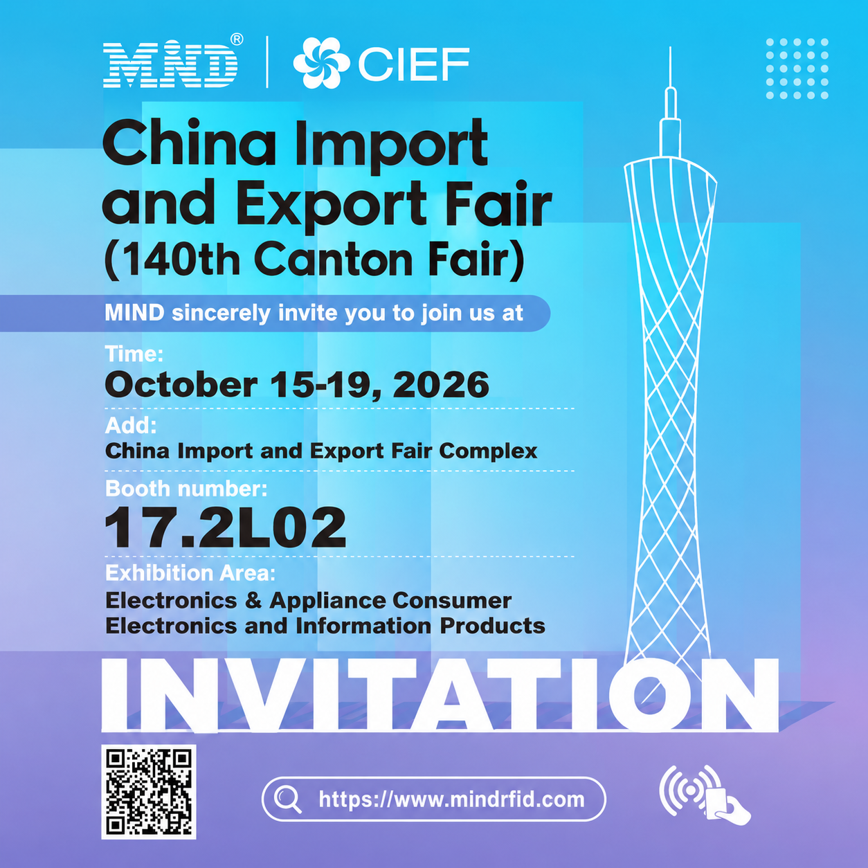 Meet MIND at the 140th Canton Fair 2026!