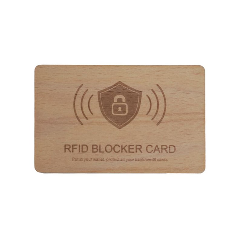Wooden RFID Blocking Card