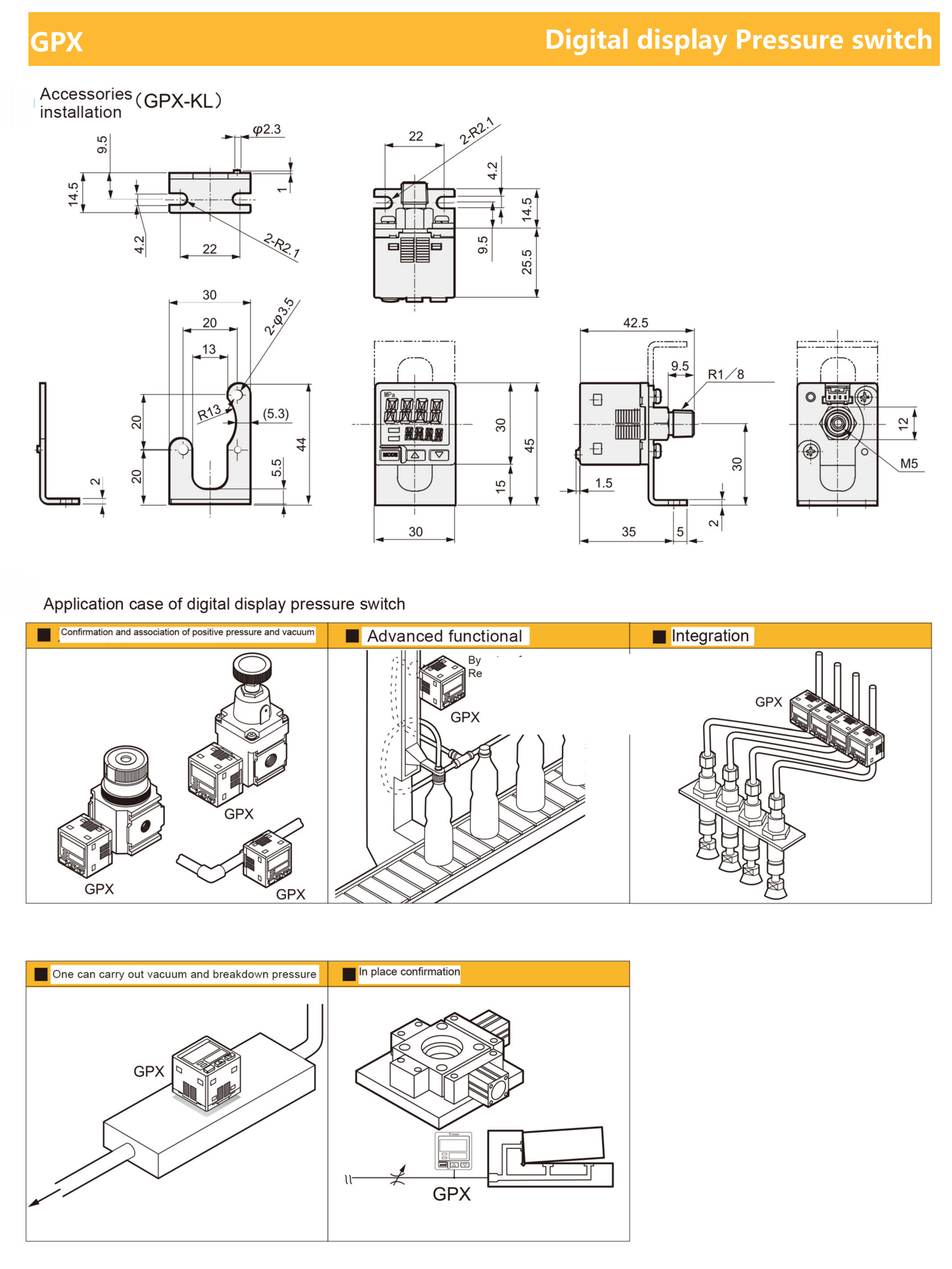 GPX measurement unit conversion specifications diagram