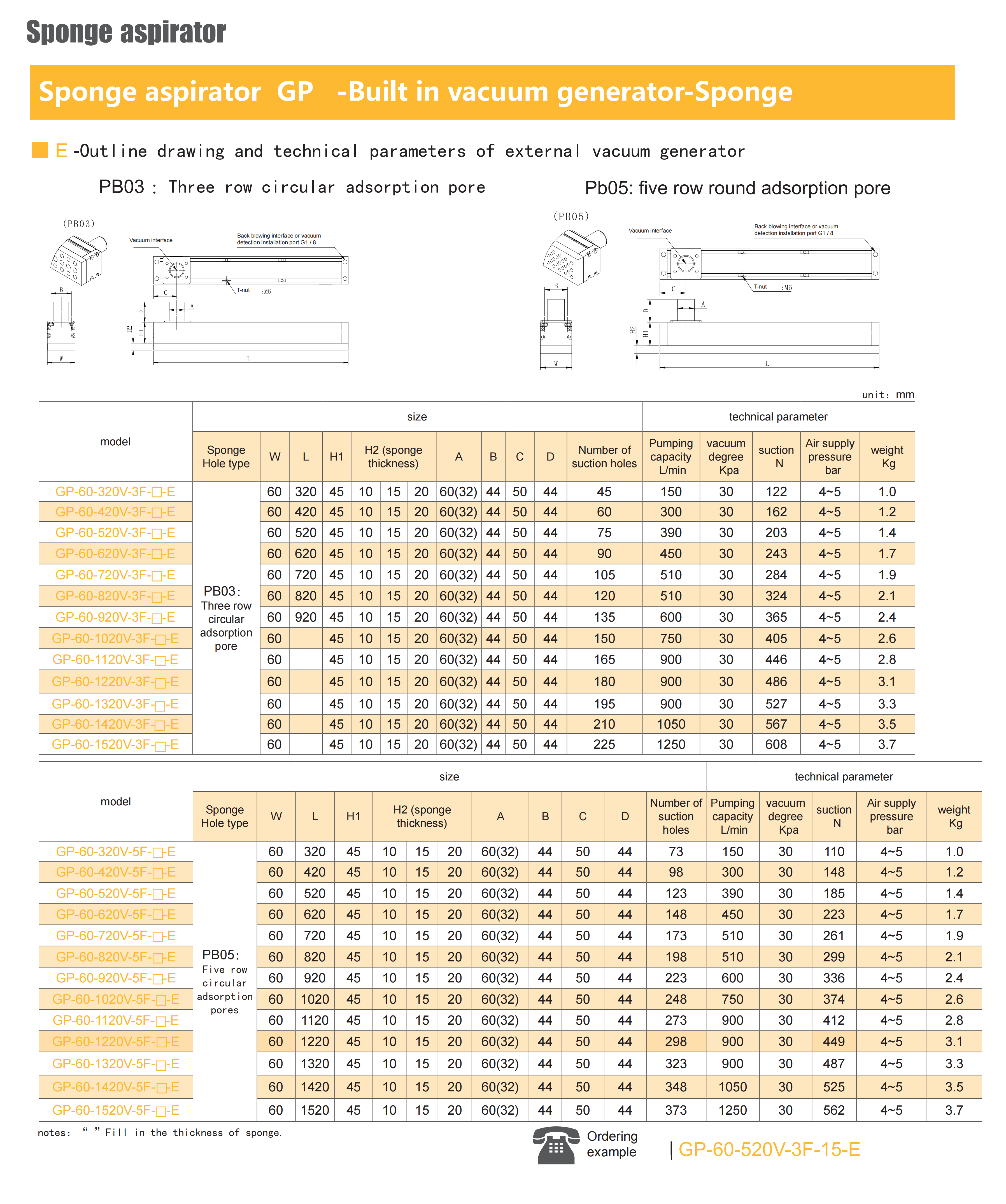 Pneumatic suction cup GP130 maintenance guidelines
