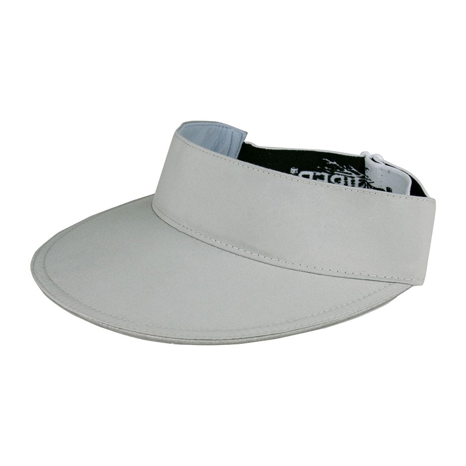 Premium Custom J7257 Wide-Brim Sun Visor with Elastic Adjustable Strap and Moisture-Wicking Headband Open-Top Sports Visor for Golf Tennis Outdoor Activities and Promotional Branding