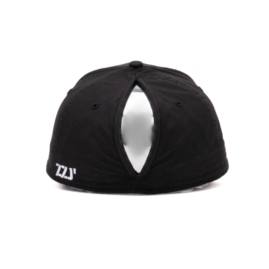 Casquette de baseball haut de gamme personnalisée à 6 panneaux, avec fermeture Velcro magnétique et trou intégré pour queue-de-cheval – Casquette de baseball professionnelle avec broderie de logo personnalisé, idéale pour un usage quotidien et les activités en plein air