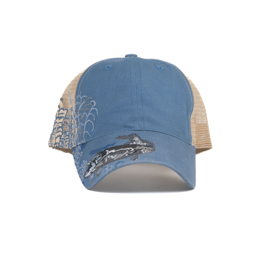 Casquette de trucker premium personnalisée, structurée, à calotte haute et filet arrière avec broderie animale – casquette de baseball professionnelle avec broderie de logo personnalisé, idéale pour une utilisation quotidienne et les activités en plein air