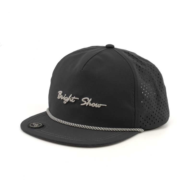 Premium kvalitní 5panelová dýchací baseballová čepice pro venkovní sporty s individuálním silikonovým logem, nastavitelnou šňůrkou pro golf a baseball, profesionální baseballová čepice s individuálním vyšitým logem pro každodenní nošení a venkovní aktivity