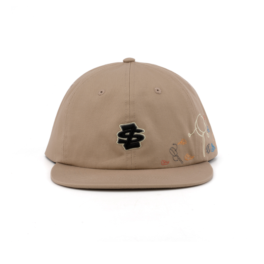 Premium kvalitní nestrukturovaná baseballová čepice s 6 panely, se snapback uzávěrem, plochým okrajem, aplikovaným motivem a nízkým profilem, s vyšitým logem – profesionální baseballová čepice s možností vyšití vlastního loga pro každodenní nošení i venkovní aktivity