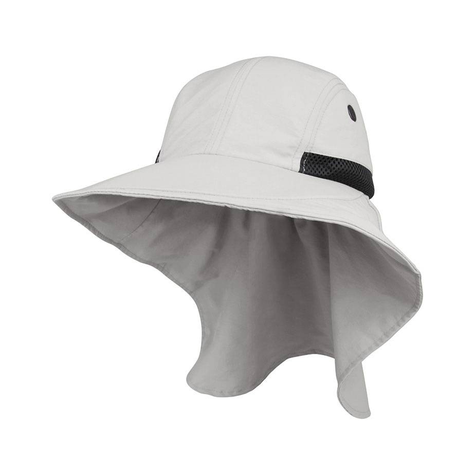 Premium Özel Bayan Naylon Geniş Kenarlı Flap Şapka, UPF 50+ Koruma ile Model J7213B, Bahçecilik, Balıkçılık, Yürüyüş ve Seyahat İçin Hafif, Su İtici Dış Mekân Güneş Şapkası