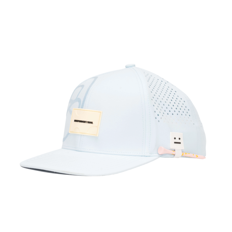 Cappellino da baseball premium personalizzato per golf, a pannelli, con patch in silicone e fessure laterali per tee da golf, per uso quotidiano e attività all'aperto