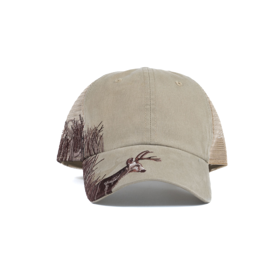 Casquette de trucker premium personnalisée, structurée, à calotte haute et filet arrière avec broderie animale – casquette de baseball professionnelle avec broderie de logo personnalisé, idéale pour une utilisation quotidienne et les activités en plein air