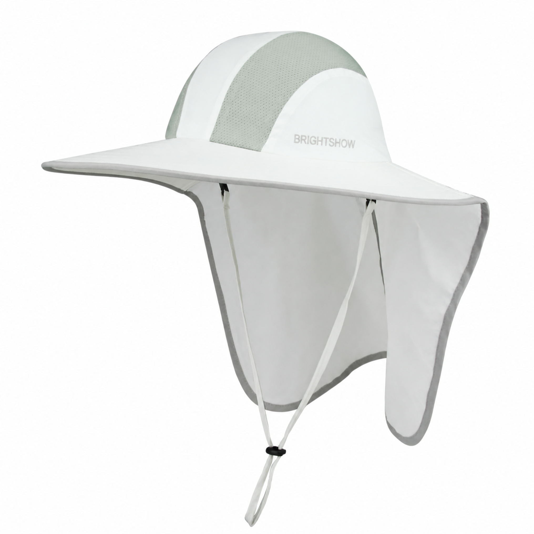 Premium aangepaste J7250 wijde rand zonhoed met ademend gaas en geïntegreerde nekklep UPF 50+ UV-bescherming voor buitengebruik, legionairs- en safarikap, met verstelbaar kinkoord voor vissen, wandelen, tuinieren en reizen