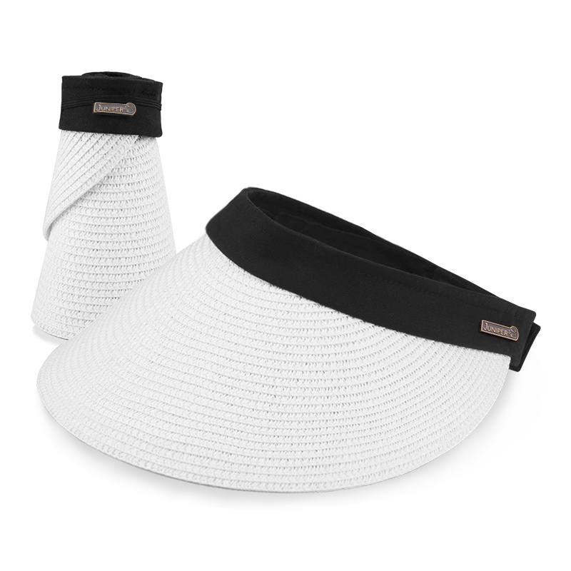 Topi Visor Matahari dari Jerami Kustom Premium dengan Bagian Atas Terbuka dan Perlindungan UV, Dapat Dilipat, Dilengkapi Ikat Kepala dari Jerami untuk Musim Semi dan Musim Panas, serta Cocok untuk Perjalanan Luar Ruangan, Topi Bisbol Profesional dengan Bordir Logo Kustom untuk Pemakaian Sehari-hari dan Aktivitas di Luar Ruangan