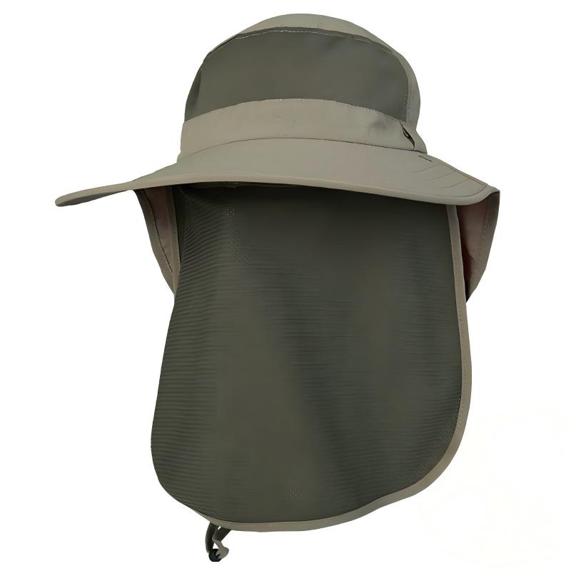 Cappello da sole premium personalizzabile con protezione UV e idrorepellente, dotato di schermo facciale e copricollo staccabili, in tessuto traspirante; berretto da baseball professionale con ricamo personalizzato del logo, ideale per l'uso quotidiano e le attività all'aperto