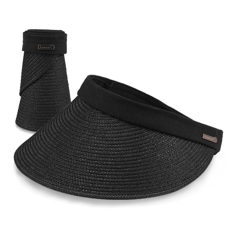 Topi Visor Matahari dari Jerami Kustom Premium dengan Bagian Atas Terbuka dan Perlindungan UV, Dapat Dilipat, Dilengkapi Ikat Kepala dari Jerami untuk Musim Semi dan Musim Panas, serta Cocok untuk Perjalanan Luar Ruangan, Topi Bisbol Profesional dengan Bordir Logo Kustom untuk Pemakaian Sehari-hari dan Aktivitas di Luar Ruangan