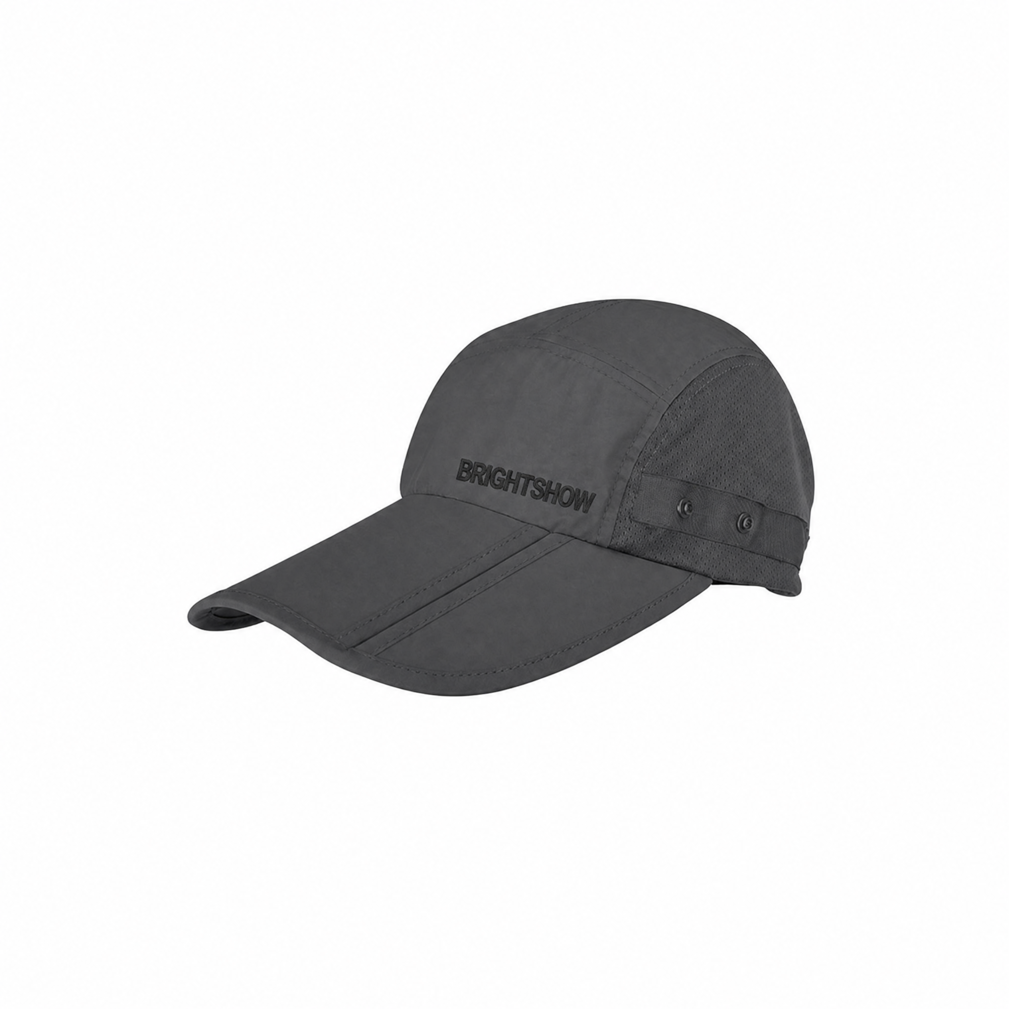 Premium aangepaste promotionele J7236 Taslon UV-nekklep-pet met ingebouwde opbergzak, UPF 50+ zonbescherming, buitenvispet, inpakbaar wandel- en reiszonpet, merkgerichte sportieve hoofdbedekking