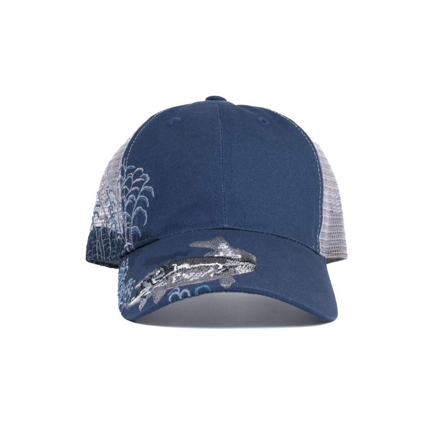 Casquette de trucker premium personnalisée, structurée, à calotte haute et filet arrière avec broderie animale – casquette de baseball professionnelle avec broderie de logo personnalisé, idéale pour une utilisation quotidienne et les activités en plein air