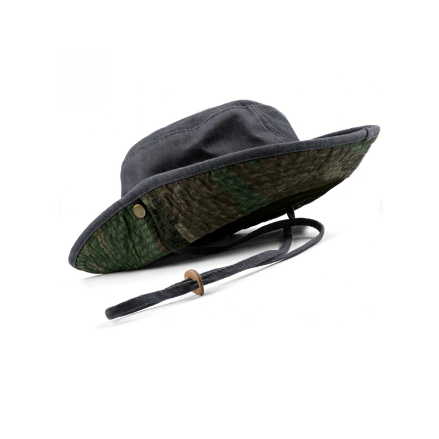 Premium kšiltovka ve stylu boonie bucket hat s kamuflážním barevným blokem a ochranou proti UV záření pro venkovní použití – profesionální baseballová čepice s individuálním vyšitým logem pro každodenní nošení i venkovní aktivity