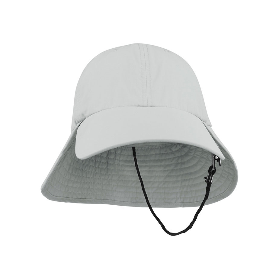 Premium Custom Outdoor Taslon UV Cap with Back Flap String Clip Model J7221 Lightweight Water-Repellent UPF 50+ Sun Hat for Hiking Fishing Travel and Outdoor Work
