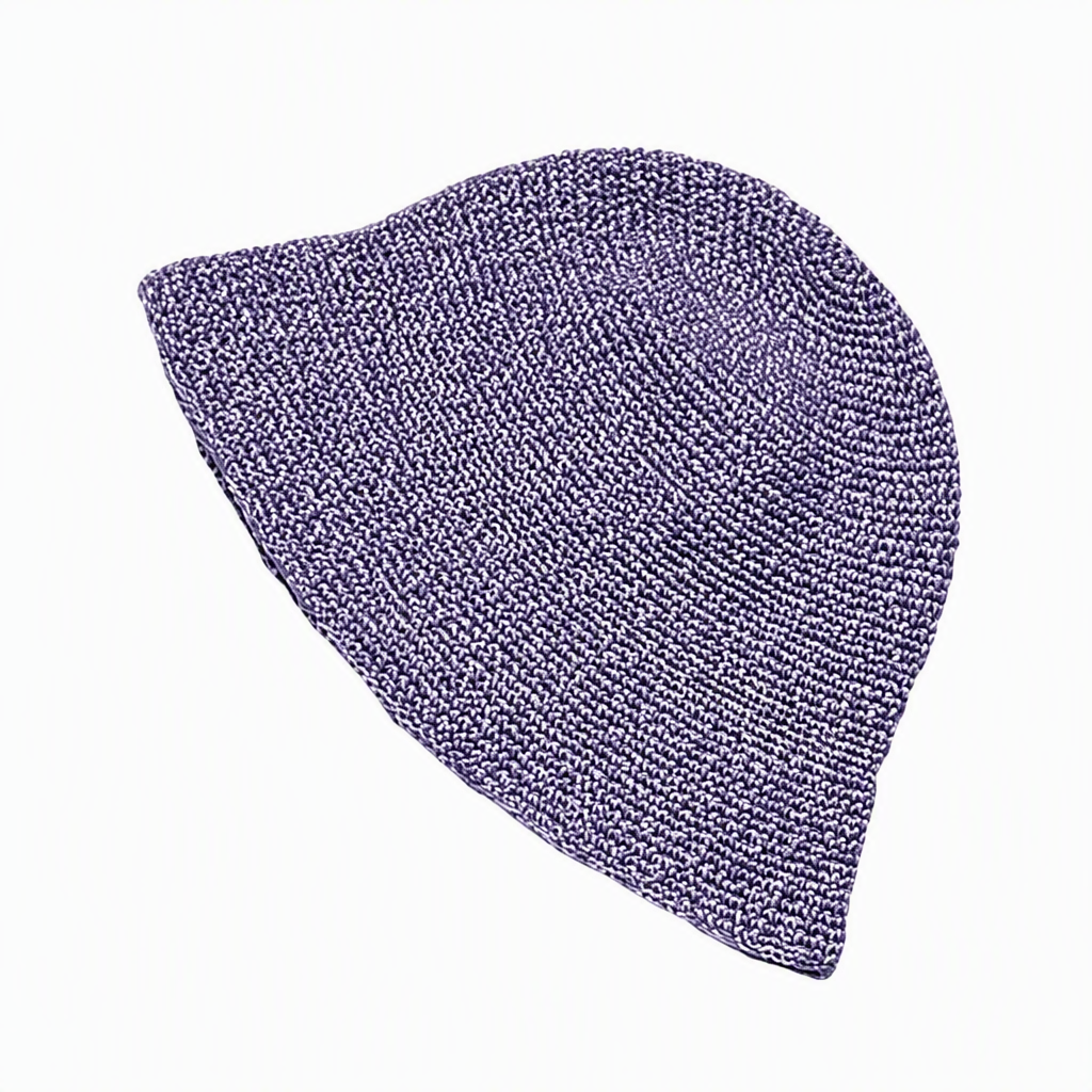 Sombrero tipo bucket tejido y ganchillo personalizado premium 2809, tres variantes de color, textura suave granulada, ala flexible, hecho a mano con hilo, sombrero solar para exteriores en verano, ideal para uso informal, viajes y branding promocional