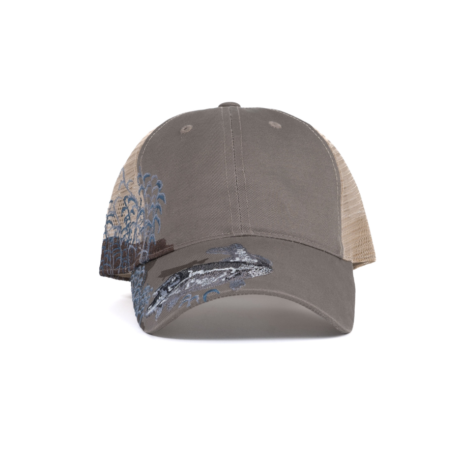 Casquette de trucker premium personnalisée, structurée, à calotte haute et filet arrière avec broderie animale – casquette de baseball professionnelle avec broderie de logo personnalisé, idéale pour une utilisation quotidienne et les activités en plein air