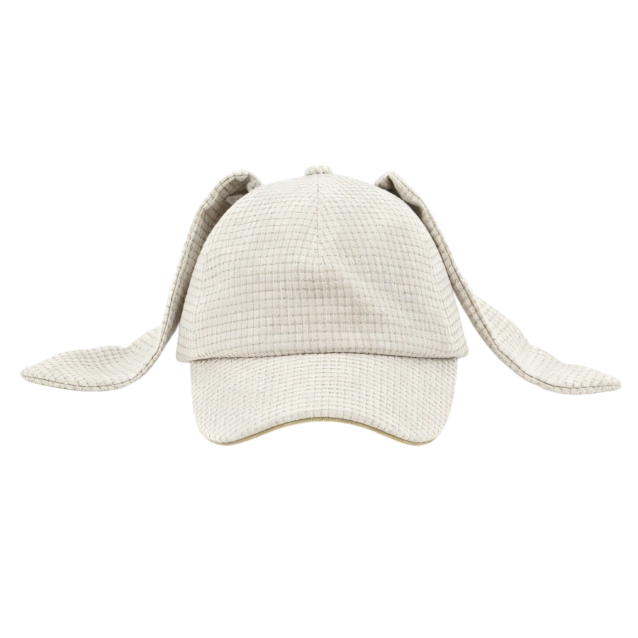 Casquette de baseball personnalisée haut de gamme à 6 panneaux avec bord courbé et calotte structurée, design mignon aux oreilles de lapin, casquette de baseball professionnelle avec logo personnalisé brodé, idéale pour un usage quotidien et les activités en plein air