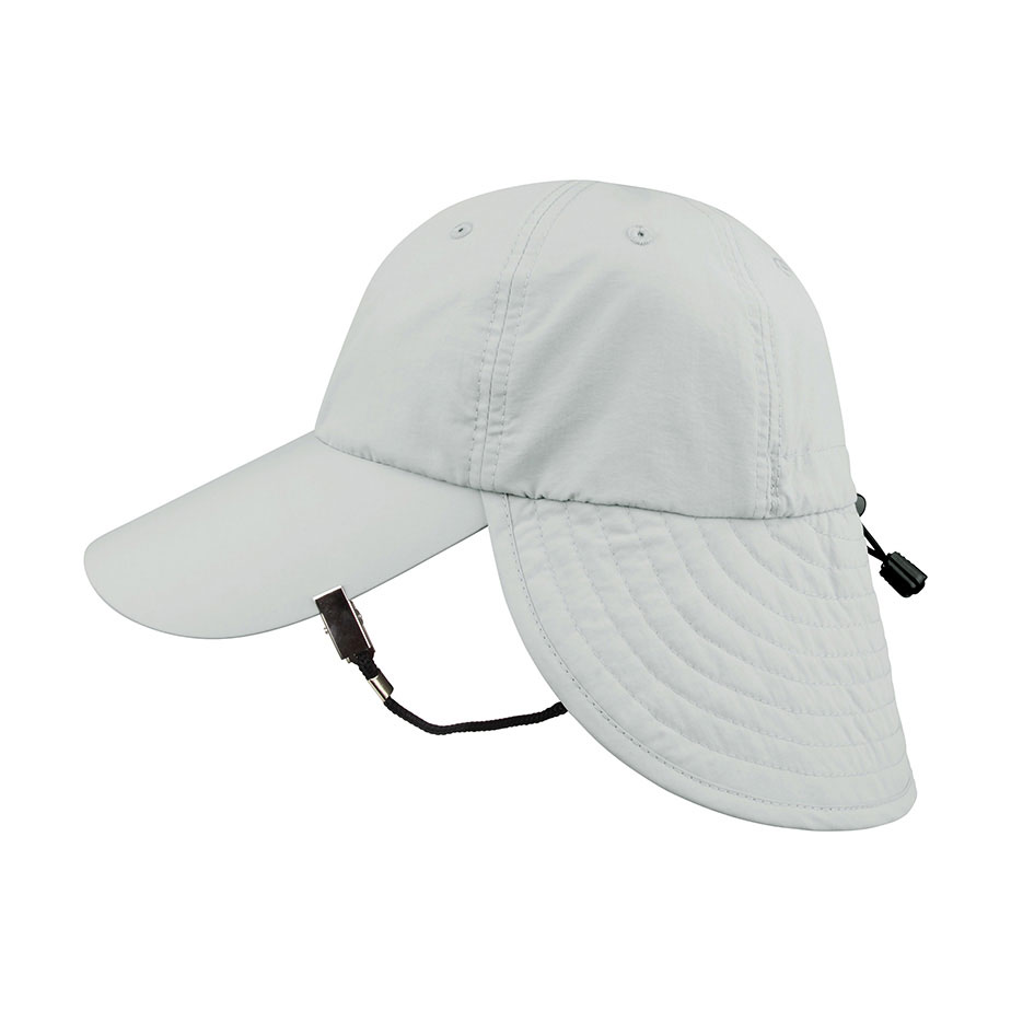 Premium Custom Outdoor Taslon UV Cap with Back Flap String Clip Model J7221 Lightweight Water-Repellent UPF 50+ Sun Hat for Hiking Fishing Travel and Outdoor Work
