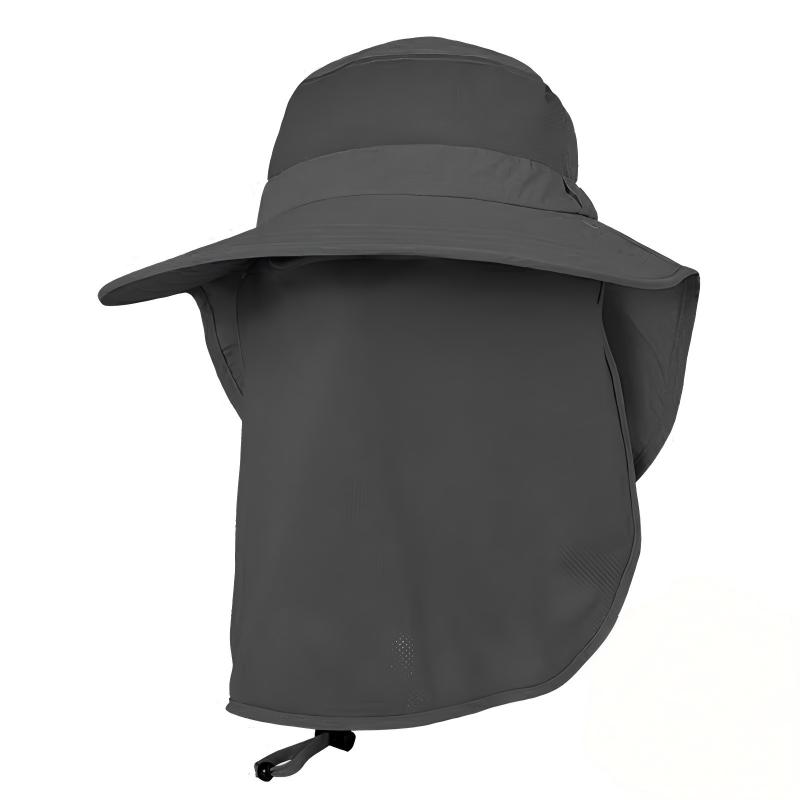 Cappello da sole premium personalizzabile con protezione UV e idrorepellente, dotato di schermo facciale e copricollo staccabili, in tessuto traspirante; berretto da baseball professionale con ricamo personalizzato del logo, ideale per l'uso quotidiano e le attività all'aperto