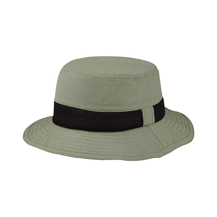 Premium Custom J7224 Bucket Hat s širokim crnim medenim mrežnim trakom, prekrivenom, šivom, prozračnom sunčanom kapuljačicom za planinarenje i promotivni brend
