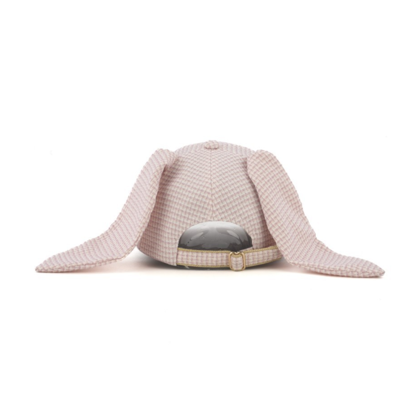 Casquette de baseball personnalisée haut de gamme à 6 panneaux avec bord courbé et calotte structurée, design mignon aux oreilles de lapin, casquette de baseball professionnelle avec logo personnalisé brodé, idéale pour un usage quotidien et les activités en plein air