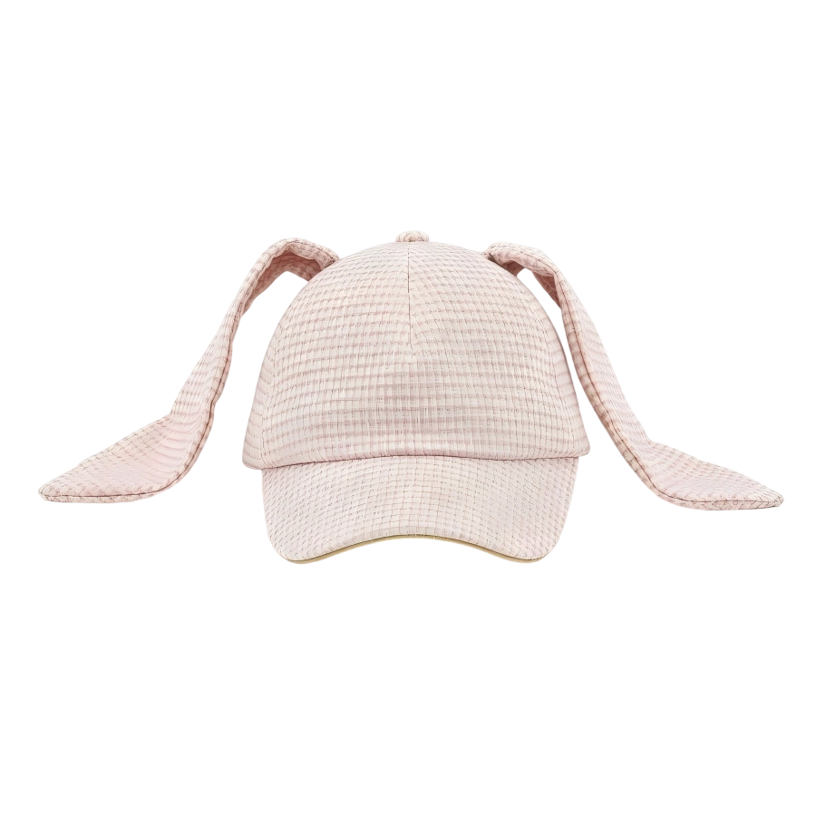 Casquette de baseball personnalisée haut de gamme à 6 panneaux avec bord courbé et calotte structurée, design mignon aux oreilles de lapin, casquette de baseball professionnelle avec logo personnalisé brodé, idéale pour un usage quotidien et les activités en plein air