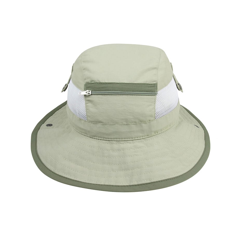 Premium Custom Promotional J7225 Mesh Ventilated Nylon Wide Brim Flap Cap UPF 50+ Sun Protection Outdoor Hiking Fishing Hat with Adjustable Draw Cord and Neck Flap Branded Athletic Headwear