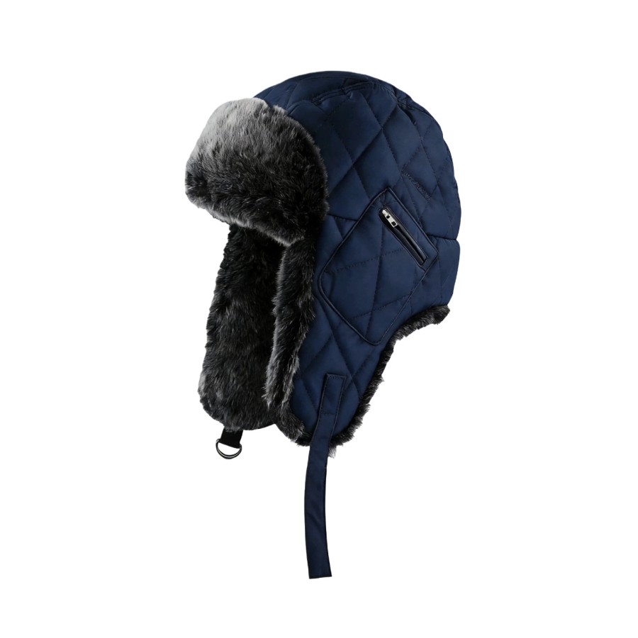 Bonnet oushanka en laine chaud et coupe-vent d’hiver haut de gamme personnalisé, avec broderie sur mesure du logo, pour usage quotidien et activités en extérieur