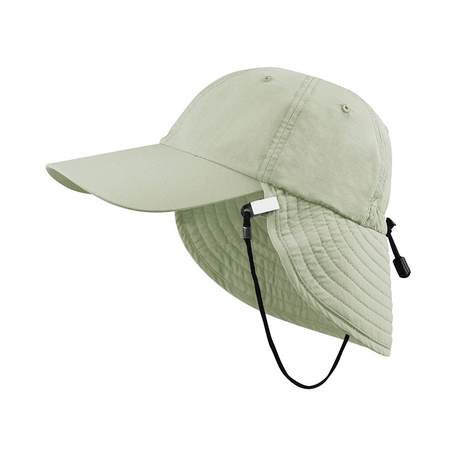 Premium Custom Outdoor Taslon UV Cap with Back Flap String Clip Model J7221 Lightweight Water-Repellent UPF 50+ Sun Hat for Hiking Fishing Travel and Outdoor Work