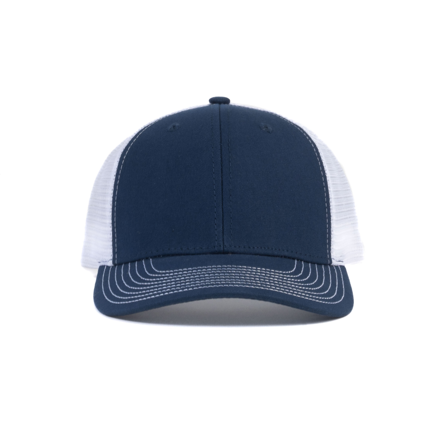 قبعة بيسبول فاخرة مخصصة من 6 أجزاء، ذات تاج منظم وظهر شبكي على طراز قبعات السائقين (Trucker Cap)، وهي قبعة بيسبول احترافية تحمل شعارًا مخصصًا مُطرَّزًا، مناسبة للارتداء اليومي والأنشطة الخارجية