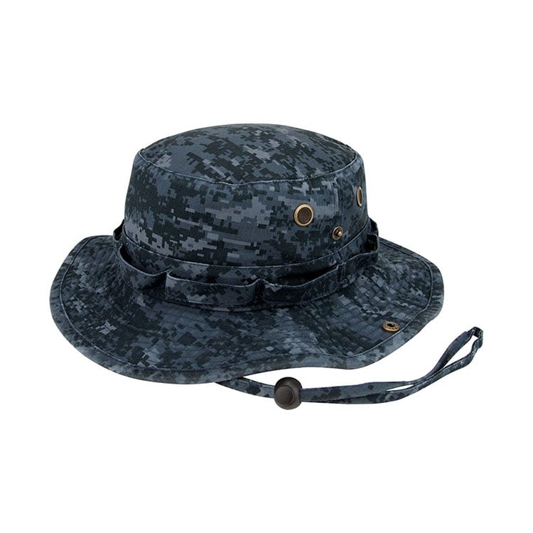 Premium Custom 9013A Multi-Camouflage Snap-Brim Boonie Hat with Foliage Loops and Mesh Vents Ripstop Outdoor Tactical Cap for Hunting Outdoor Work and Promotional Branding