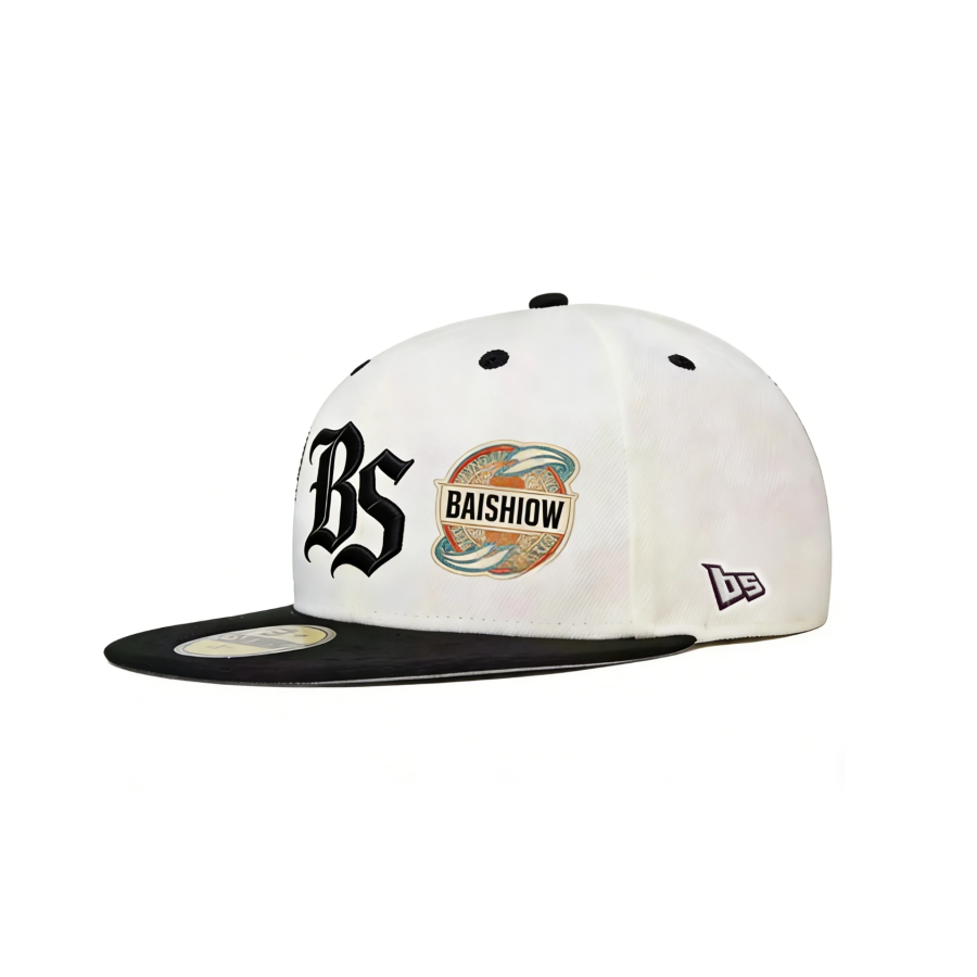 Premium Custom Structured 6-Panel Snapback flat Brim Applique Embroidery Baseball Cap Professional Baseball Cap with Custom Logo Embroidery for Daily Wear and Outdoor Activities