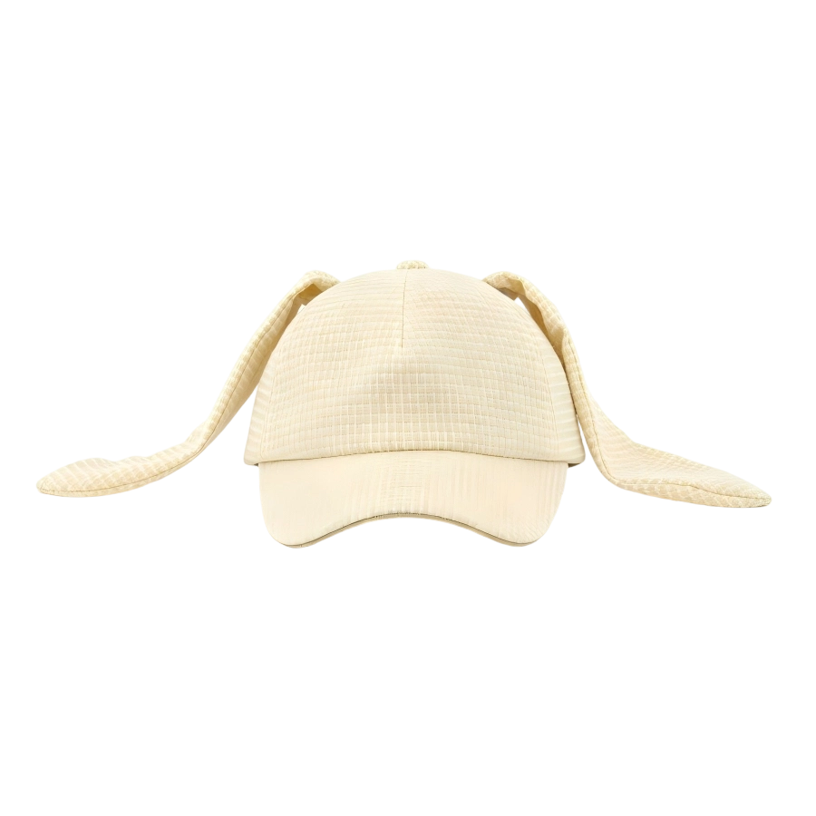 Casquette de baseball personnalisée haut de gamme à 6 panneaux avec bord courbé et calotte structurée, design mignon aux oreilles de lapin, casquette de baseball professionnelle avec logo personnalisé brodé, idéale pour un usage quotidien et les activités en plein air