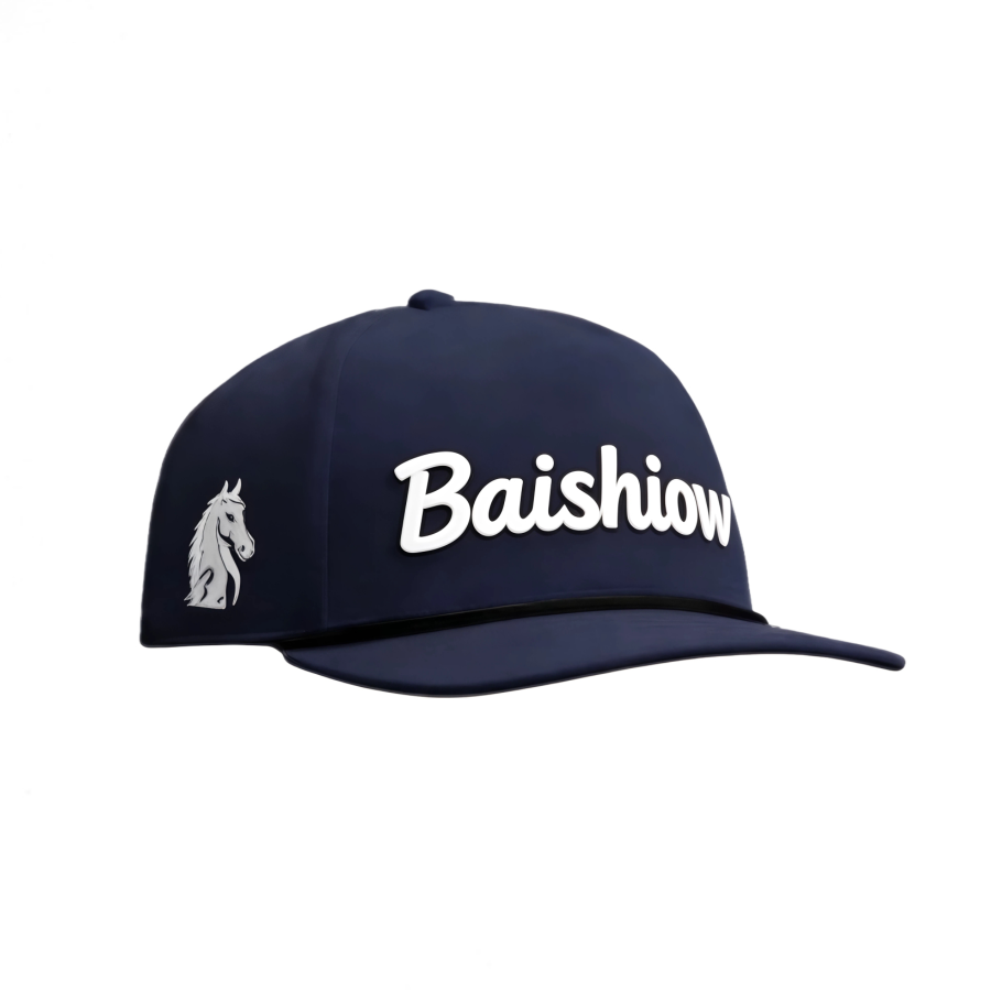 Cappellino da baseball professionale premium personalizzato a 5 pannelli, classico e traspirante per sport all'aperto, con ricamo personalizzato e regolabile con corda, adatto al golf e al baseball, con ricamo del logo personalizzato per uso quotidiano e attività all'aperto