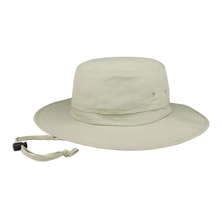 Premium Custom J7227B Wide-Brim Boonie Hat with Double-Stitched Crown Band and Ventilation Grommets Adjustable Chin Cord Outdoor Sun Cap for Hiking Travel and Promotional Branding