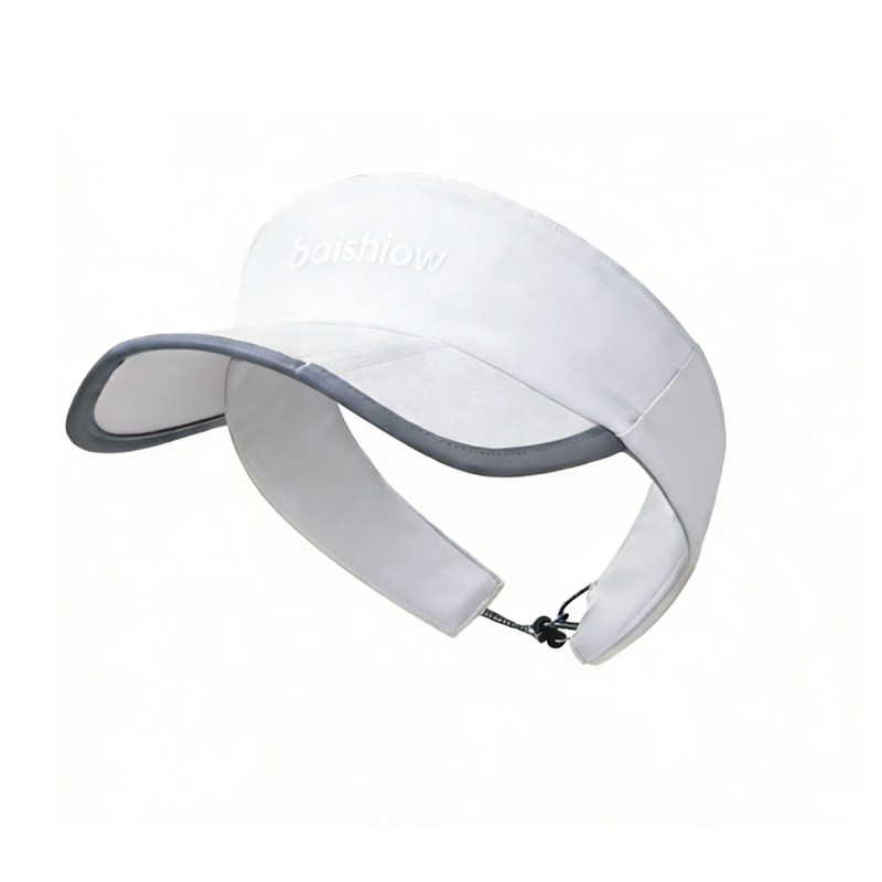 Visiera sportiva professionale per baseball, premium personalizzata, ad asciugatura rapida, pieghevole in 3 parti con cordoncino regolabile, cappellino da baseball professionale con ricamo del logo personalizzato per uso quotidiano e attività all'aperto