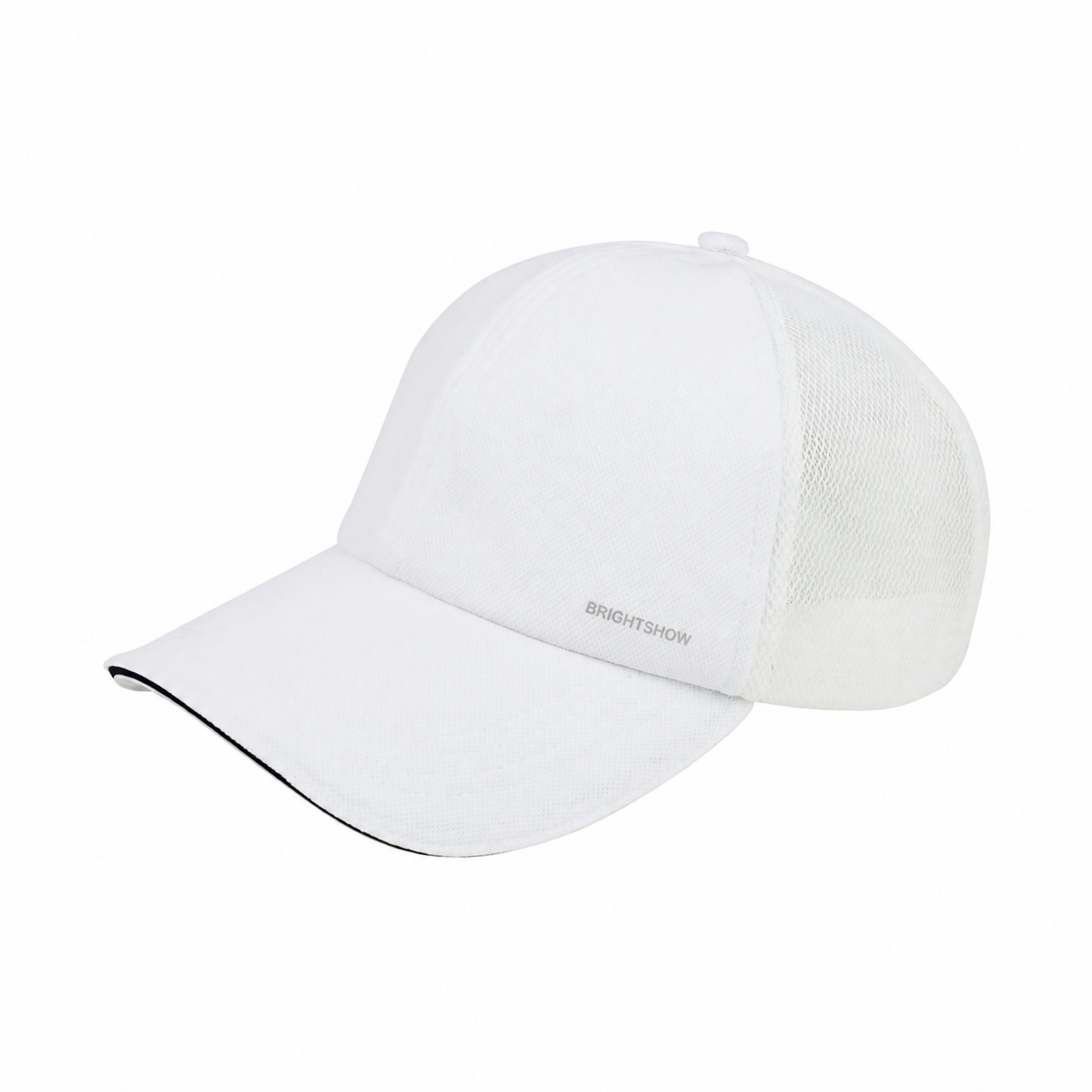 Premium aangepaste J7251 truckerpet met gaasachterkant en gestructureerde voorpanelen, verstelbare klapsluiting, ademende buitensportpet voor promotionele merkvoering, teamuniformen en dagelijks informeel dragen